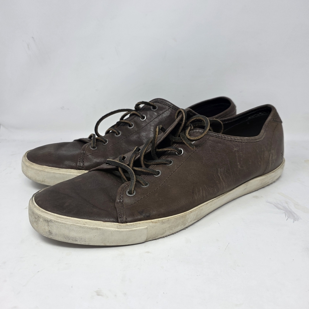 FRYE Brett Brown Leather‎ Low Top Sneakers / Men’s Size 13